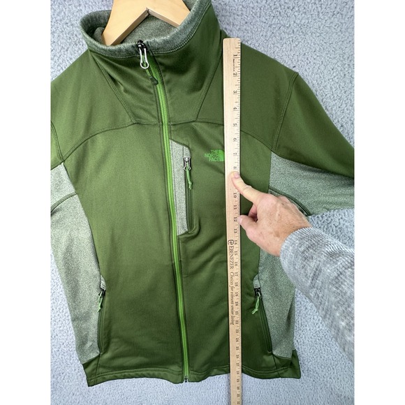 The North Face Jacket Mens Large Green Cinder Tenacious Full Zip Fleece Outdoors - Picture 12 of 13